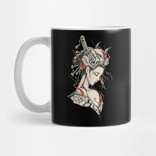 Kitsune Aesthetic Vintage Bushido Retro Geschenk Mug